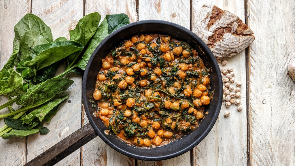 GARBANZOS CON ESPINACAS