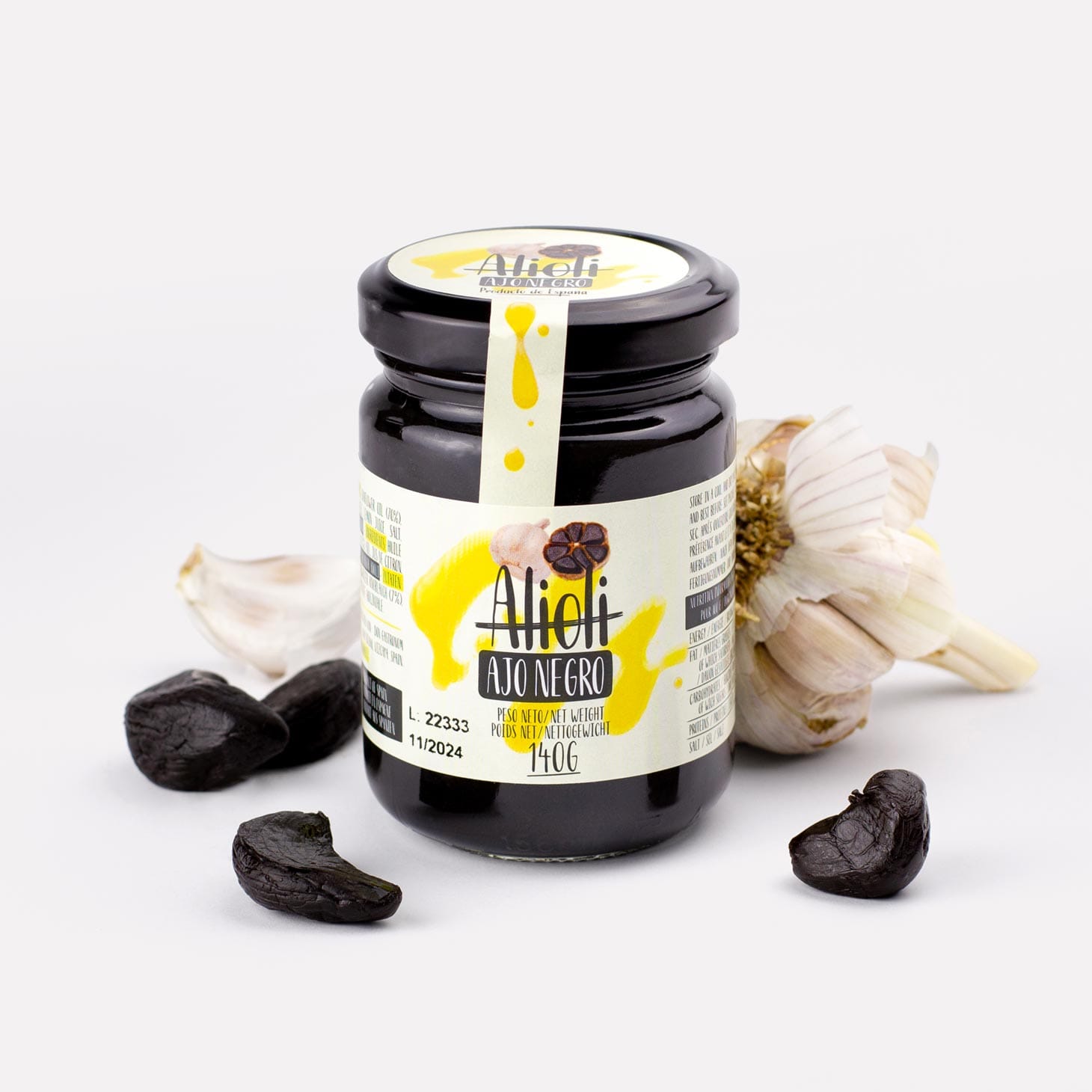 Black garlic alioli