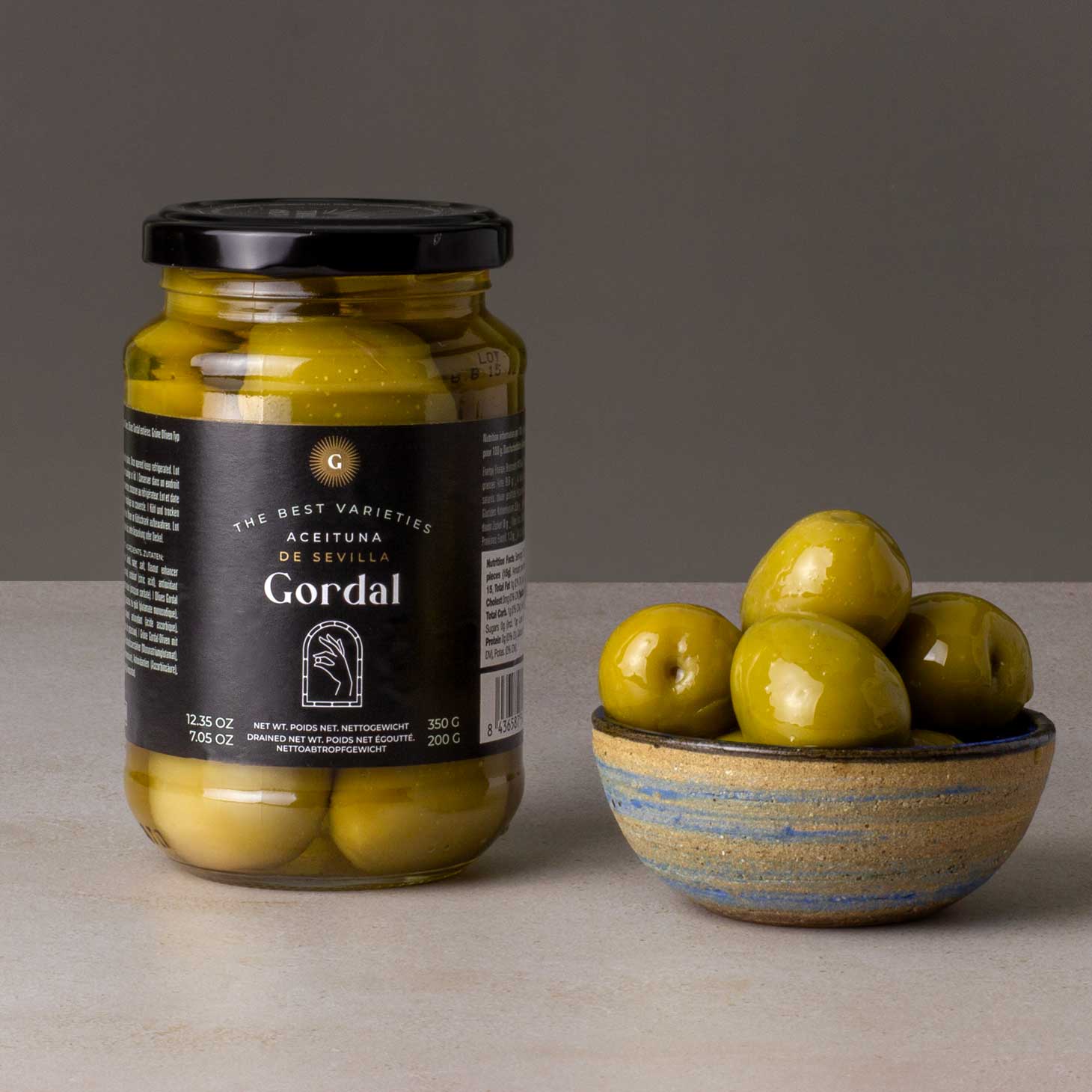 Whole Green Gordal Olives