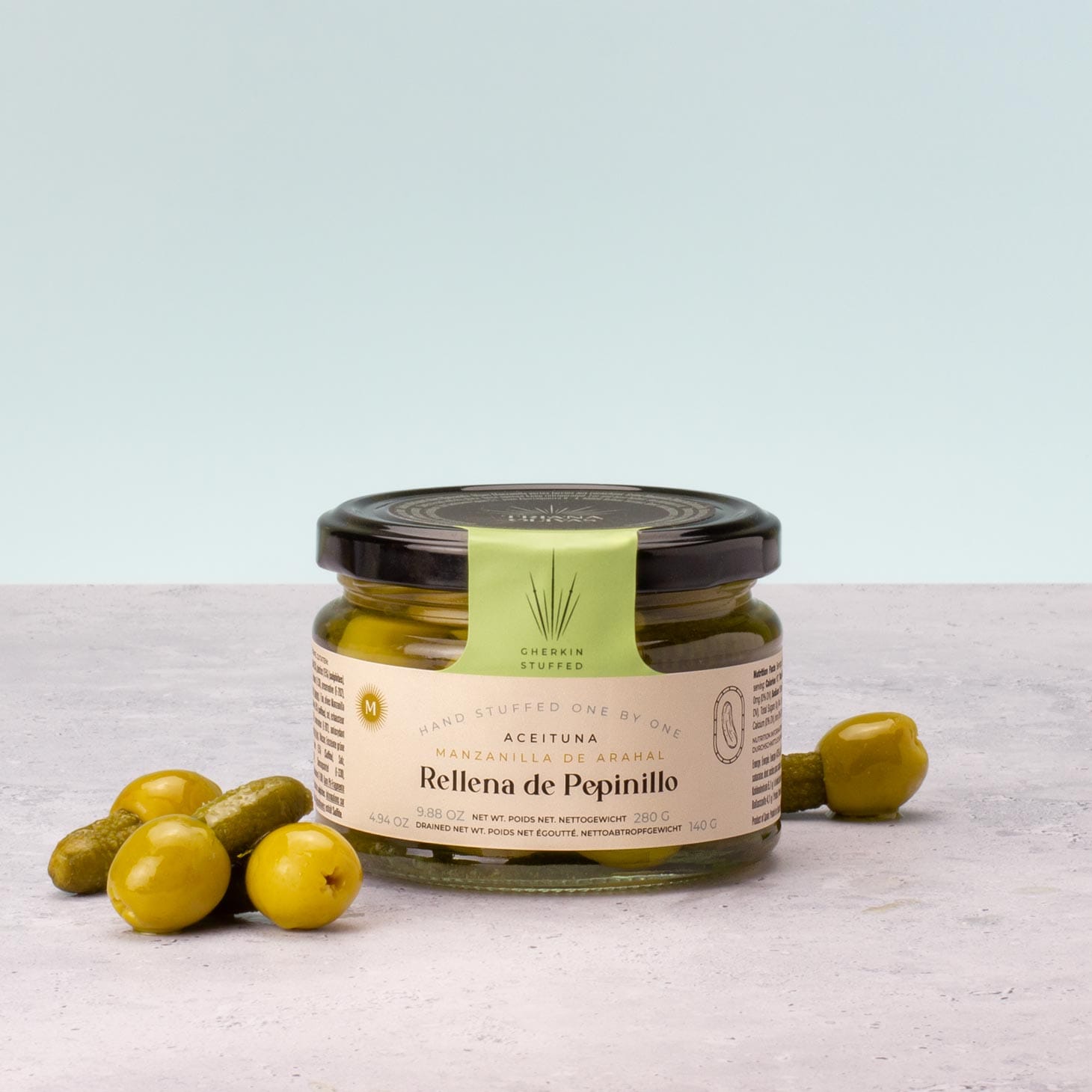 Gherkin stuffed green olive Manzanilla